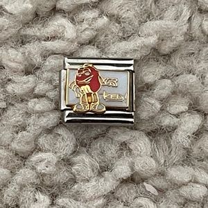 Casa Dor'o M & M Red Candy Italian Charm Bracelet